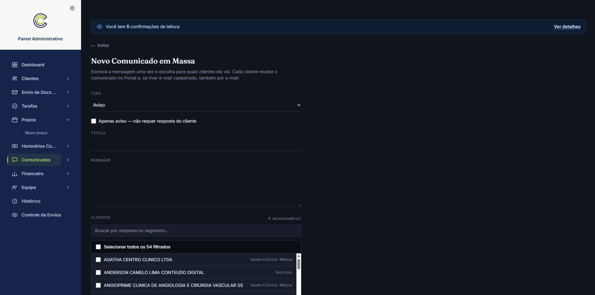 Opção Contabilidade 9